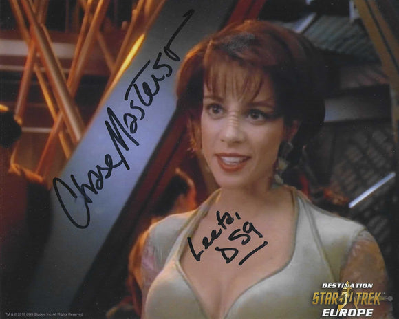 Chase Masterson 10x8 signed in Black with character name Star Trek