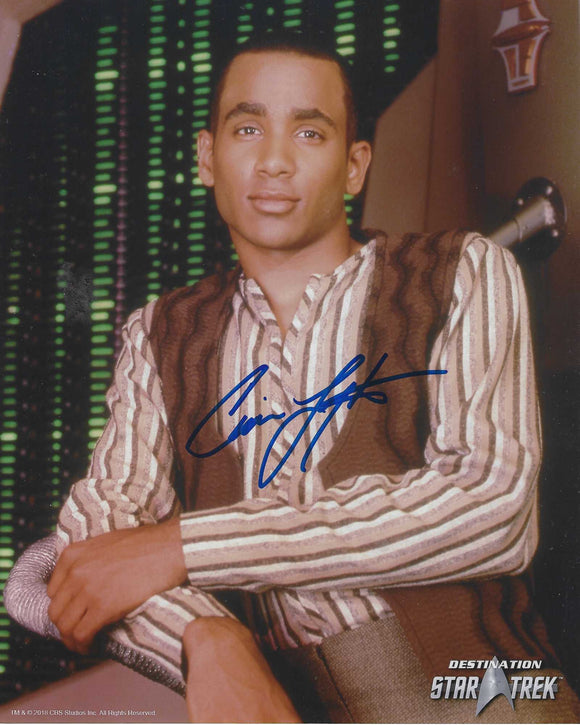 Cirroc Lofton 10x8 signed in Blue Star Trek