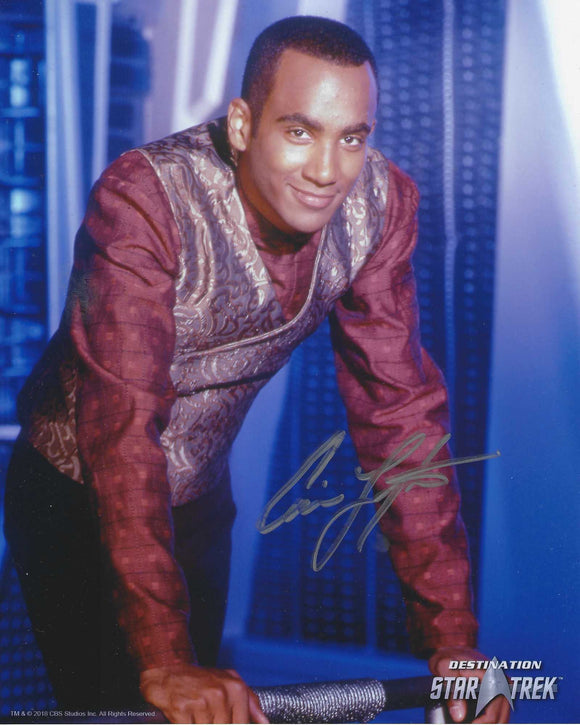 Cirroc Lofton 10x8 signed in Silver Star Trek