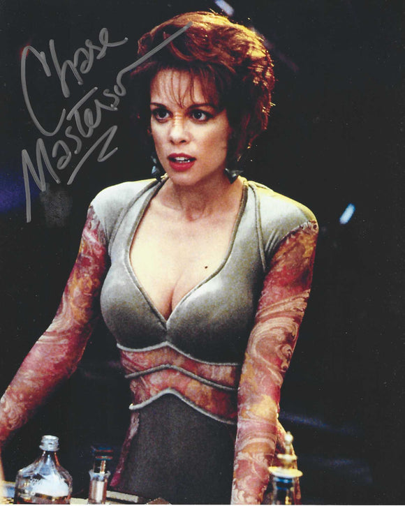 Chase Masterson 10x8 signed in Silver Star Trek