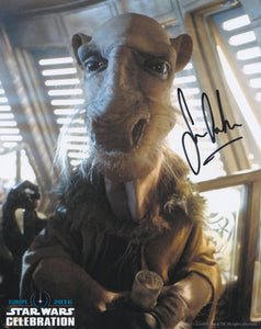 Sean Crawford 10x8 signed in Black - Celebration  Image Star Wars