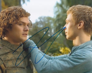 Finn Jones 10x8 signed in Blue Game Of Thrones