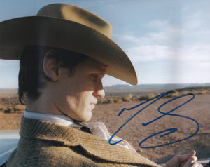 Matt Smith 10x8 signed in Blue  Doctor Who